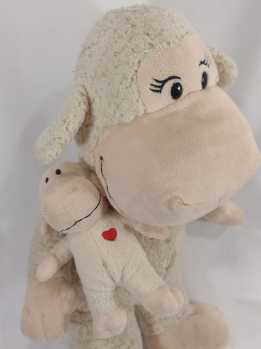 Pelúcia Nestlé Coleção Mãe E Filho Ovelha Carneiro 45cm (Usado)