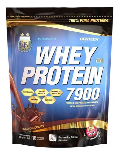 Whey Protein 7900 Gentech Varios Sabores X 500gs