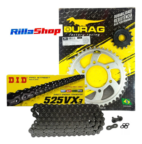 Kit Relação Did 525 Vx3 112l Durag 42/15 Z 1000 Abs 2012