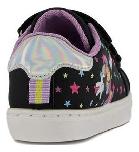 Tenis Urbano W97964ve Ligera Estrellas Texto Flats Estampado