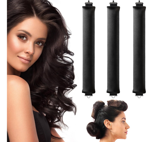 Heatless Hair Curler, Flexi Rods With Hook, Heatless Curling