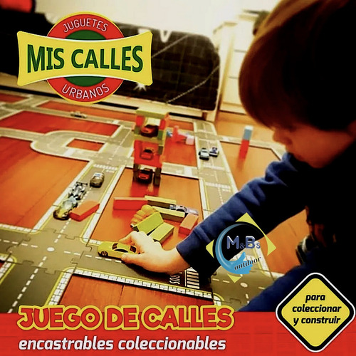 Imagen 6 de 9 de Mega Kit Pista Auto Calles 42 Piezas Juego Encastre Niños
