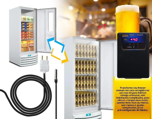 Imagem 2 de 8 de Gbmak Conversor Freezer Em Cervejeira Ou Geladeira Digital