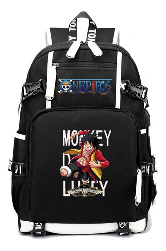 Mochila Usb Luffy De Grande Capacidade De Uma Peça