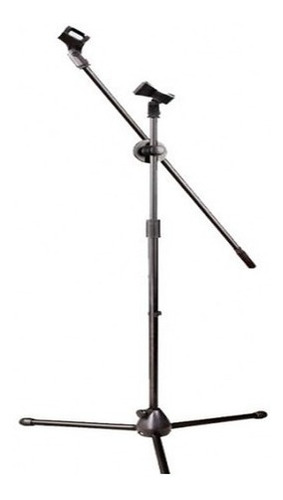 Parante De Microfono Pedestal Doble Con Bases Clip , Tripode