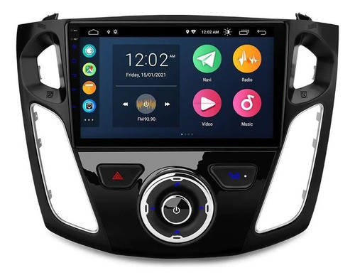 Android Carplay Ford Focus 2012-2016 Gps Wifi Touch Usb Hd