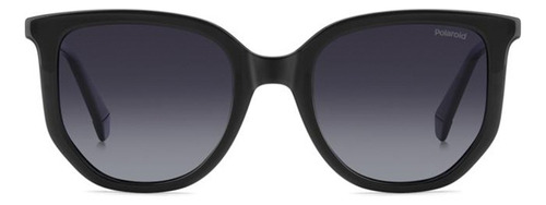 Anteojos De Sol Polarizados Polaroid Solar Pld4185/s/x Talle Standard Armazón 807 Black Y Lente Grey Shaded Polarized