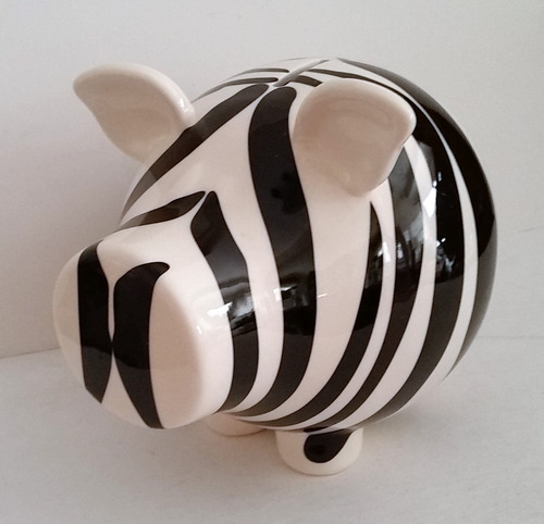 Tk0d Cofre S&p Living Oink! Zebra Money Box