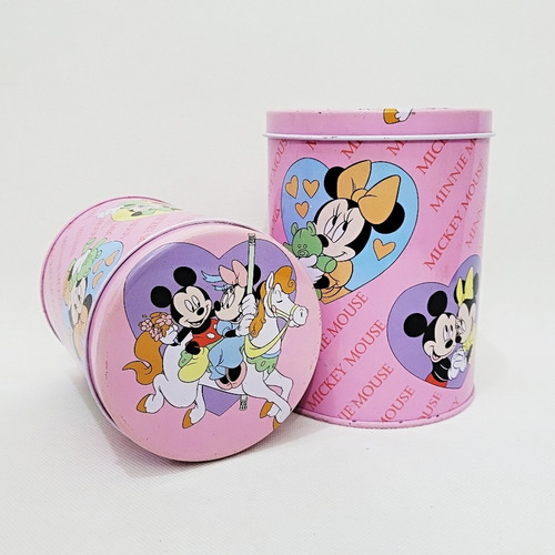 2 Latas Vintage Disney Minnie E Mickey 