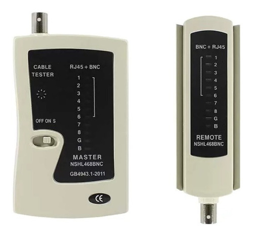 Testador Rj45 Cabos Rede Lan Internet Utp Rj11 C/bolsa