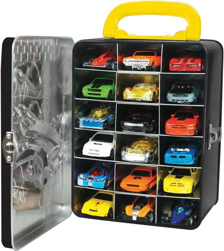 Estuche / Maleta Metálica De 18 Carritos Hot Wheels Original