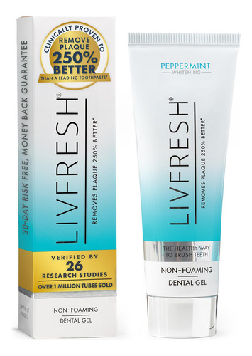 Pasta De Dientes En Gel Livfresh Elimina La Placa Un 250% Me