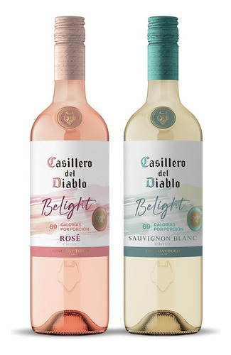 Vino Tinto Casillero Belight Rose Y Blanc 750ml 2 Pack