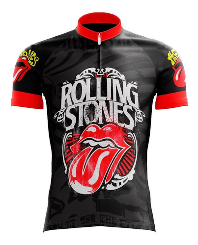 Camisa Rolling Stones Ciclismo Bike Qualidade Top