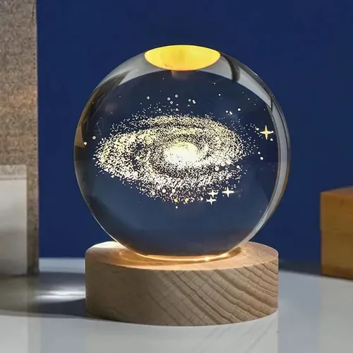 Luz Nocturna Bola De Cristal Planetario