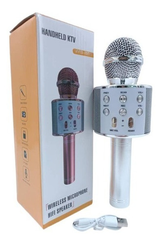 Imagen 5 de 5 de Juguete Microfono Inlambrico Ws-858