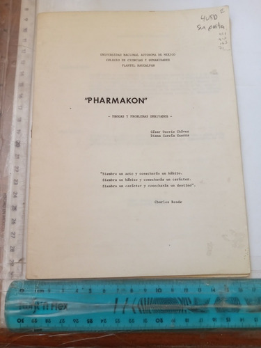 Pharmakon César Osorio Chávez Diana García Guerra Unam