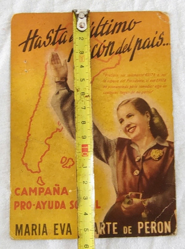 Publicidad Tarjetón Eva Perón 