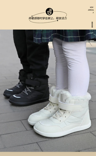 Botas De Nieve Con Forro Polar Para Niños Y Niñas, Tallas 25