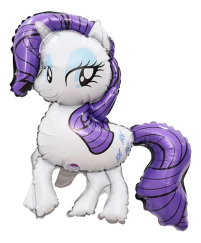 2 Globos Metalicos De 61cm De Rarity De My Little Pony 