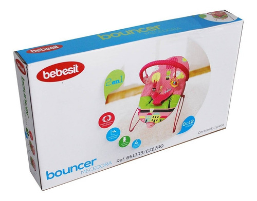 Imagen 4 de 4 de Bouncer Silla Vibradora Bebé Bebesit Anti-reflujo