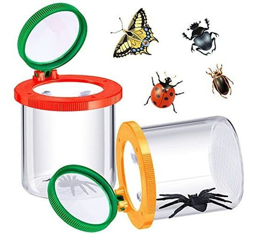 Juego Educativo De Cienci 2 Piezas Caja De Insectos Con Lupa