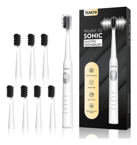 Yunchi Cepillo De Dientes Electrico Sonic Para Adultos Y Nin