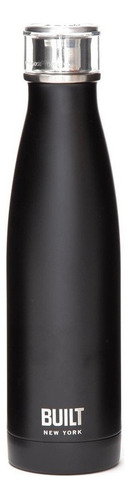 Botella Térmica Built New York 500ml Perfect Seal Bicapa 24h Color Black Matte
