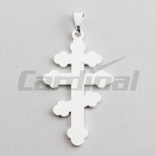 Colgante Cruz Papal Acero Blanco Cardinal Lista Para Regalo