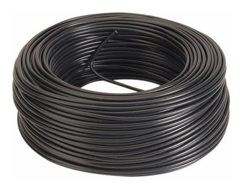 Rollo 100 Metros Cable Bajo Goma Gemelo Negro 2x1 Mm