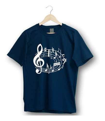 Camiseta Conjunto De Notas Musicais