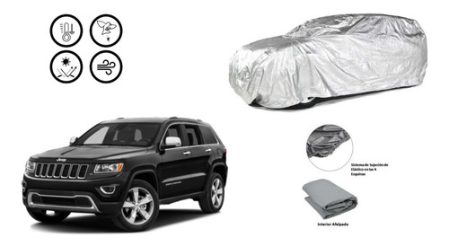 Cubierta Funda Cubre Auto Afelpada Grand Cherokee 6.4l 2015