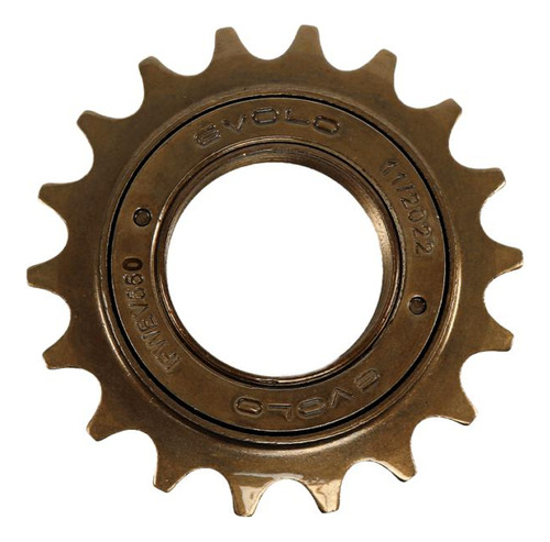 Trinquete Evolo Bike BMX de 18 dientes, color marrón, con ruedas libres