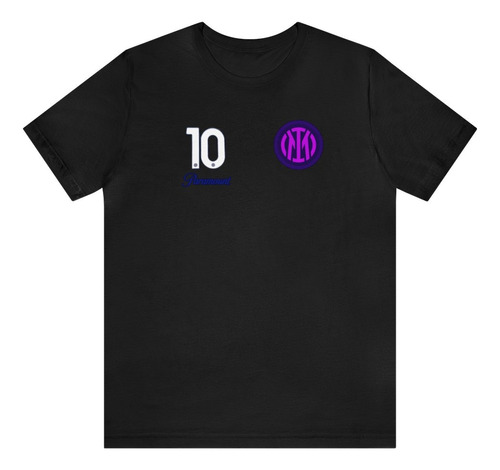 Remeras Algodon Peinado Inter De Milan C/numero Y Publicidad