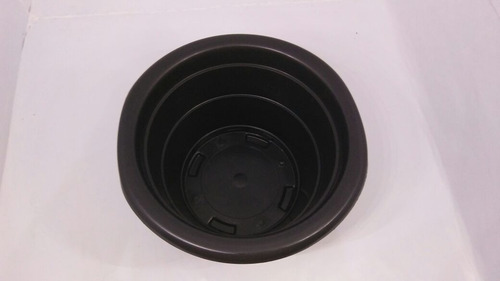 Imagem 4 de 6 de 10 Vaso Preto Plástico Reforçado Flor Jardim Planta