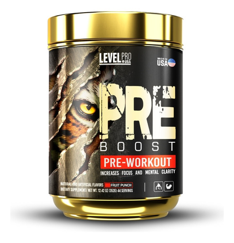 Pre Entreno Pre Boost 352gr Fruit Punch + Shaker