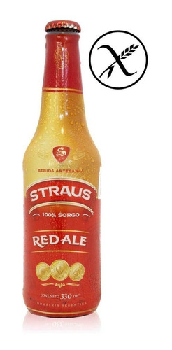 Cerveza De Sorgo Straus Red Ale Sin Tacc 330 Cm3 X Unidad