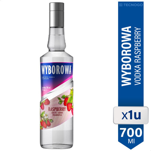 Vodka Wyborowa Raspberry Coctel Sabor Frambuesa - 01almacen