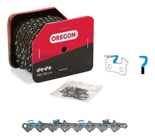 Cadena Motosierra Oleo Mac Gs-44 Oregon 72 Eslab. 20 Bpx 1.3