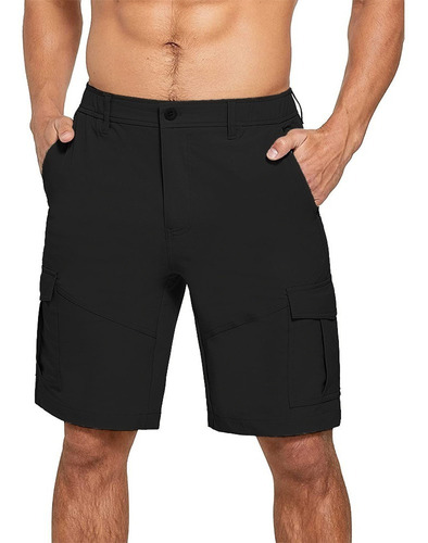 Bermuda Short Cargo Moda Con Varios Bolsillos Para Hombre