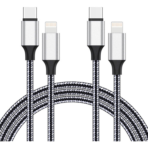 Usbc To Lightning Cable  2 Pack 10ft 20w  Charger Mfi C...