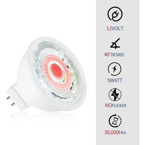 Bulbo Led Tumupsm Rgb Mr16, Bulbo Mr16 Mr16 Mr16 De Color 50