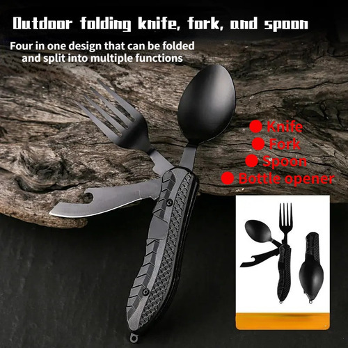 Mli Knife, Fork, Spoon, Multifunction Folding Outdoor