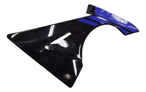 Spoiler Izquierdo Ybr 125 Z Negro Calco Azul Delcar Motos ®
