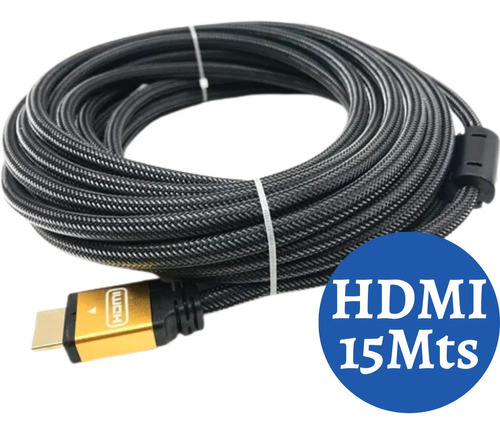 Cable Hdmi 15 Metros Full Hd 1080p Bluray 3d Ps3 Ps4 Xbox Tv