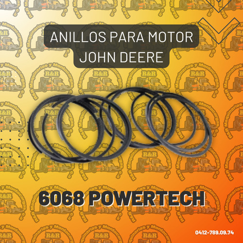 Anillos Para Motor John Deere 6068 Powertech