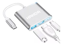 Comprar Adaptador Usb C Hdmi Macbook Pro Air Samsung Mhl Cable Hub 3.0 4k 3 En 1 Carga Rapida