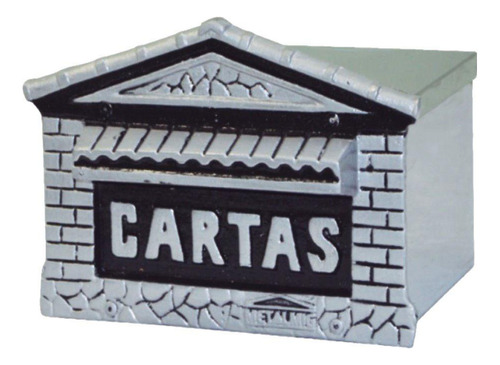 Caixa De Correio Para Cartas Francesa Inox Detras 15x21x12cm