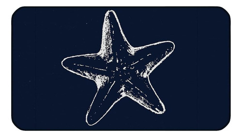 Ocean Life Theme - Tapete Decorativo De Estrella De Mar Azul