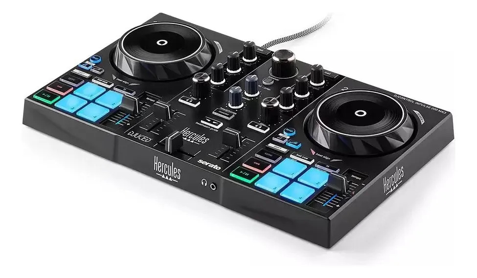 Controladora Dj Hercules Inpulse 200 Mk3 Serato Dj Lite Usb Preto